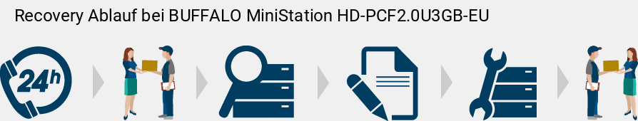 Recovery Ablauf bei BUFFALO MiniStation HD-PCF2.0U3GB-EU