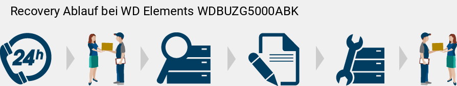 Recovery Ablauf bei WD Elements WDBUZG5000ABK