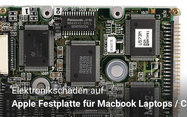 Elektronikschaden auf Apple  Festplatte für Macbook Laptops / Core 2 Duo