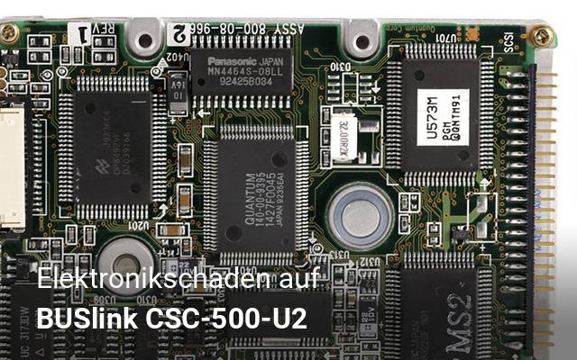 Elektronikschaden auf BUSlink  CSC-500-U2