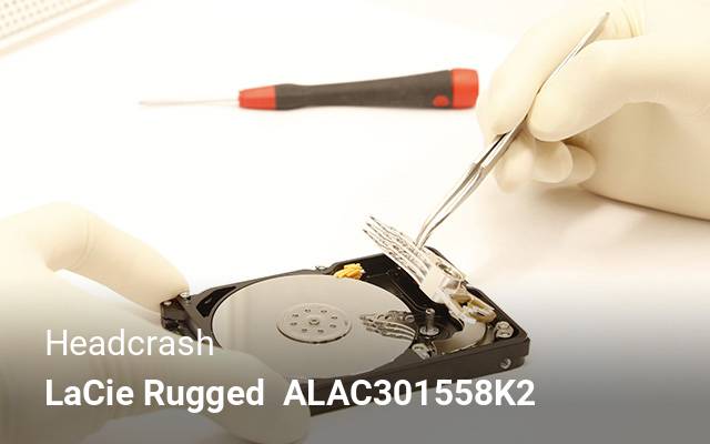 Headcrash LaCie Rugged  ALAC301558K2