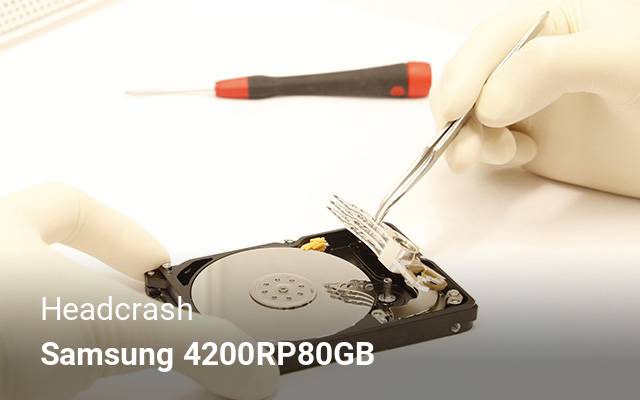 Headcrash Samsung  4200RP80GB