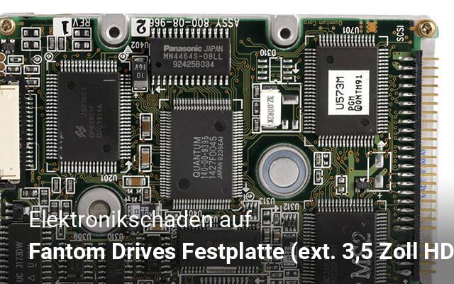Elektronikschaden auf Fantom Drives  Festplatte (ext. 3,5 Zoll HDD)