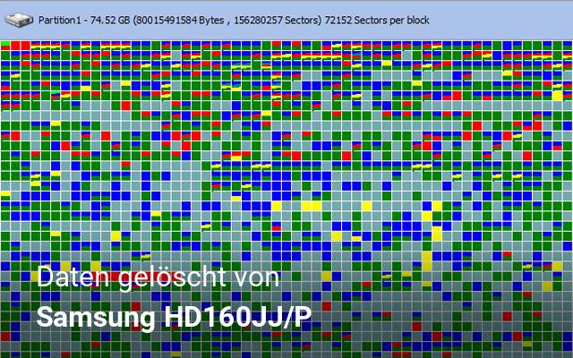 Daten gelöscht von Samsung  HD160JJ/P