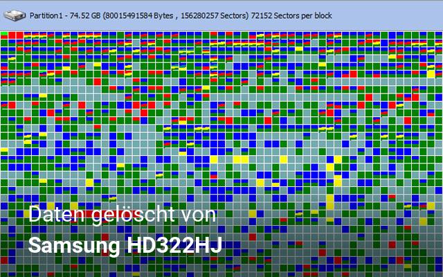 Daten gelöscht von Samsung  HD322HJ