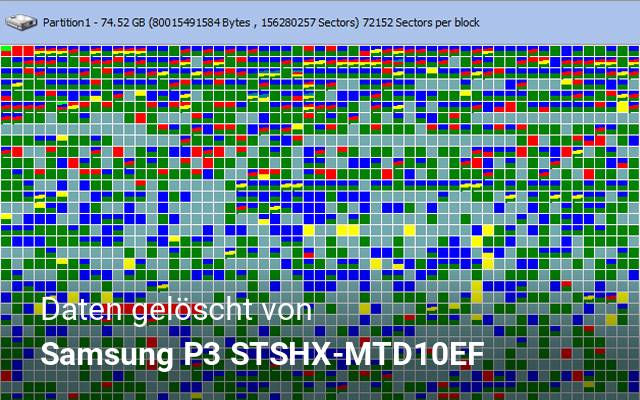 Daten gelöscht von Samsung P3 STSHX-MTD10EF