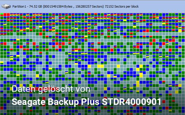 Daten gelöscht von Seagate Backup Plus STDR4000901