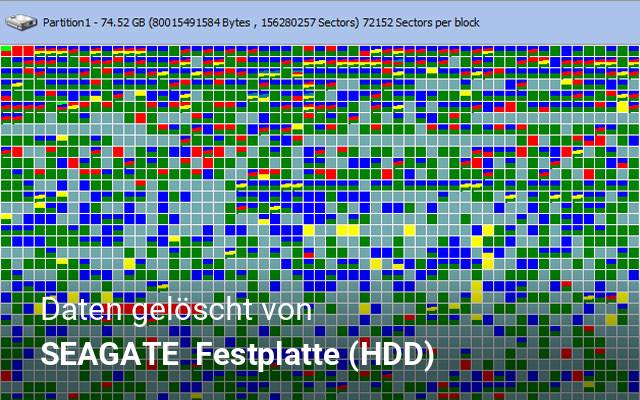 Daten gelöscht von SEAGATE   Festplatte (HDD)
