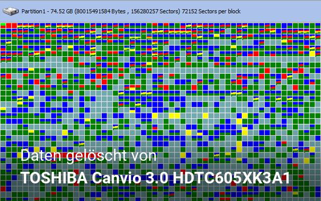 Daten gelöscht von TOSHIBA Canvio 3.0 HDTC605XK3A1