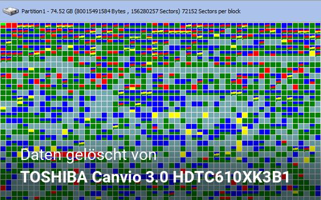 Daten gelöscht von TOSHIBA Canvio 3.0 HDTC610XK3B1
