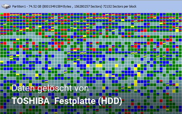 Daten gelöscht von TOSHIBA   Festplatte (HDD)