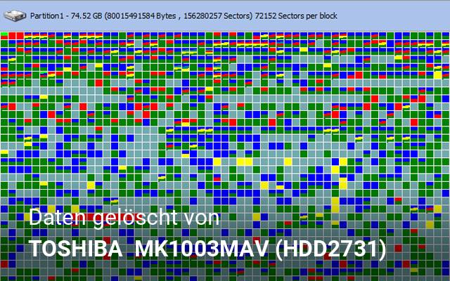 Daten gelöscht von TOSHIBA   MK1003MAV (HDD2731)