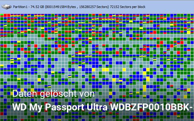 Daten gelöscht von WD My Passport Ultra WDBZFP0010BBK-NESN