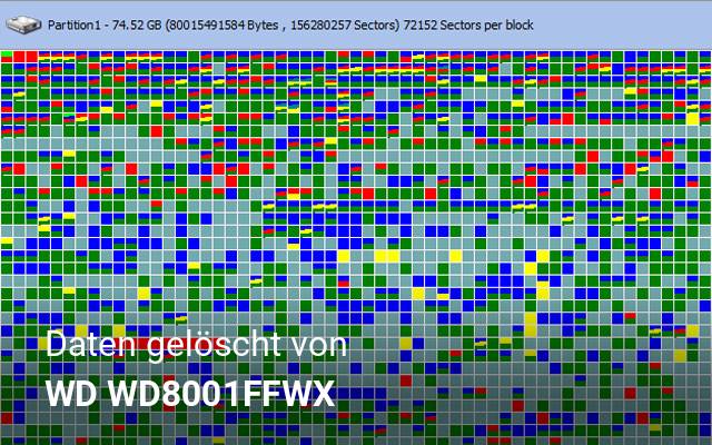 Daten gelöscht von WD  WD8001FFWX