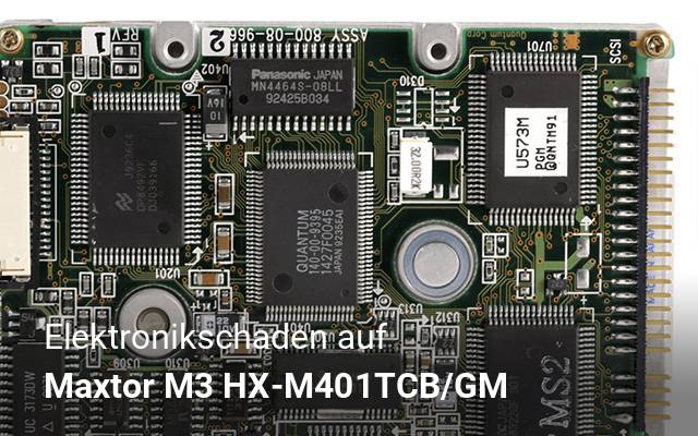 Elektronikschaden auf Maxtor M3 HX-M401TCB/GM