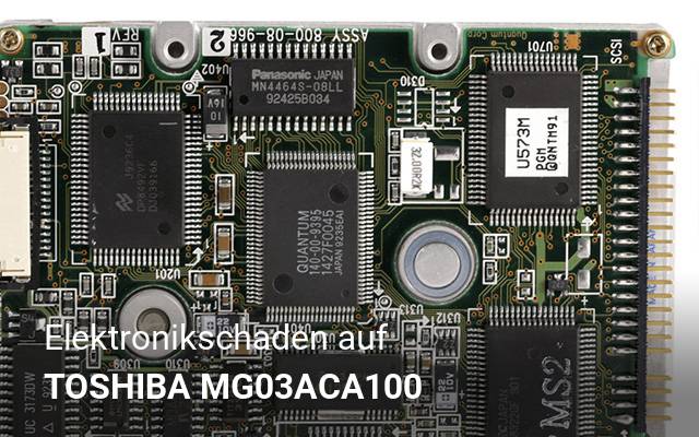 Elektronikschaden auf TOSHIBA  MG03ACA100