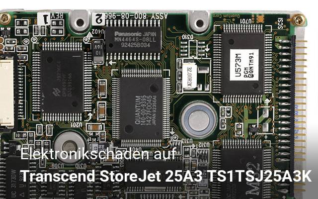 Elektronikschaden auf Transcend StoreJet 25A3 TS1TSJ25A3K