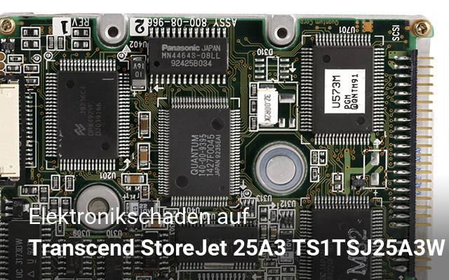 Elektronikschaden auf Transcend StoreJet 25A3 TS1TSJ25A3W
